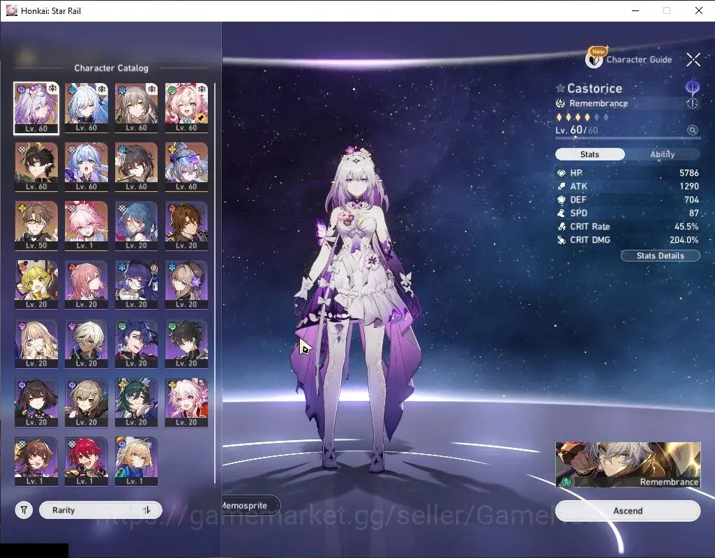 Honkai Star Rail Accounts Asia|TL 48|8 Limited|Castorice,SW 999,Evanescia,Ro image 4