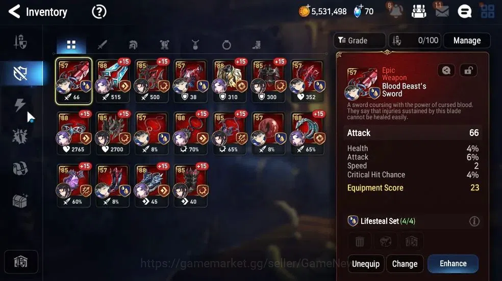 Epic Seven Accounts GLOBAL Unverif|New Era|1 ML (Zio)+Setsuka,Cecilia, image 15