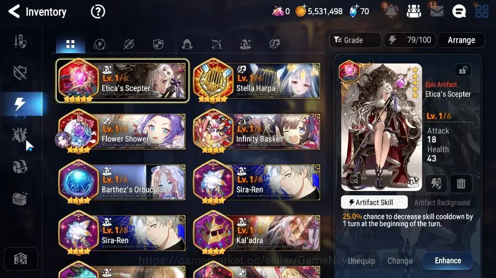 Epic Seven Accounts GLOBAL Unverif|New Era|1 ML (Zio)+Setsuka,Cecilia, image 16