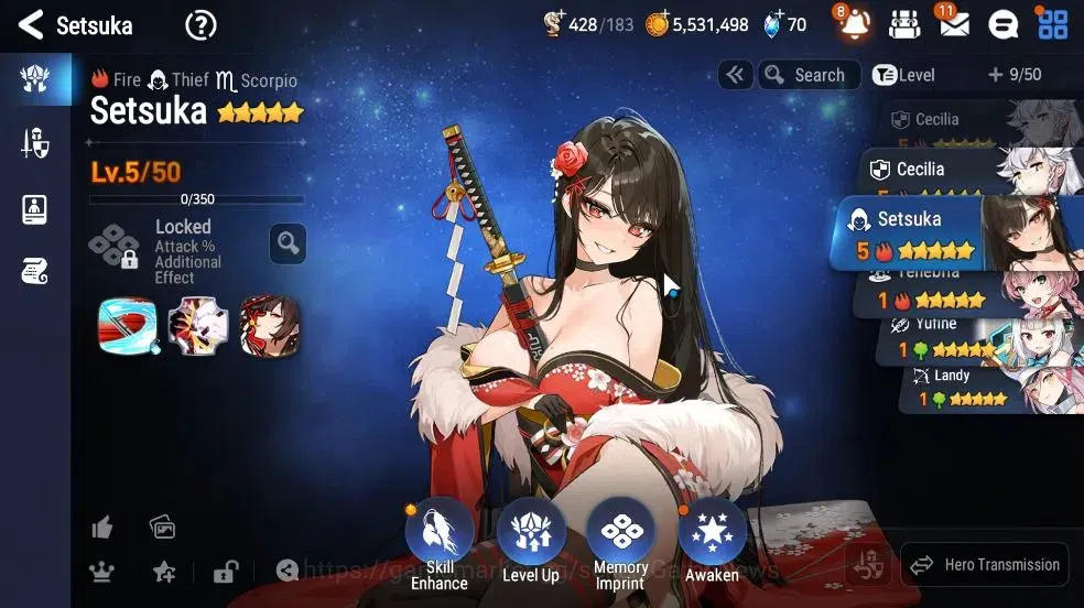 Epic Seven Accounts GLOBAL Unverif|New Era|1 ML (Zio)+Setsuka,Cecilia, image 20