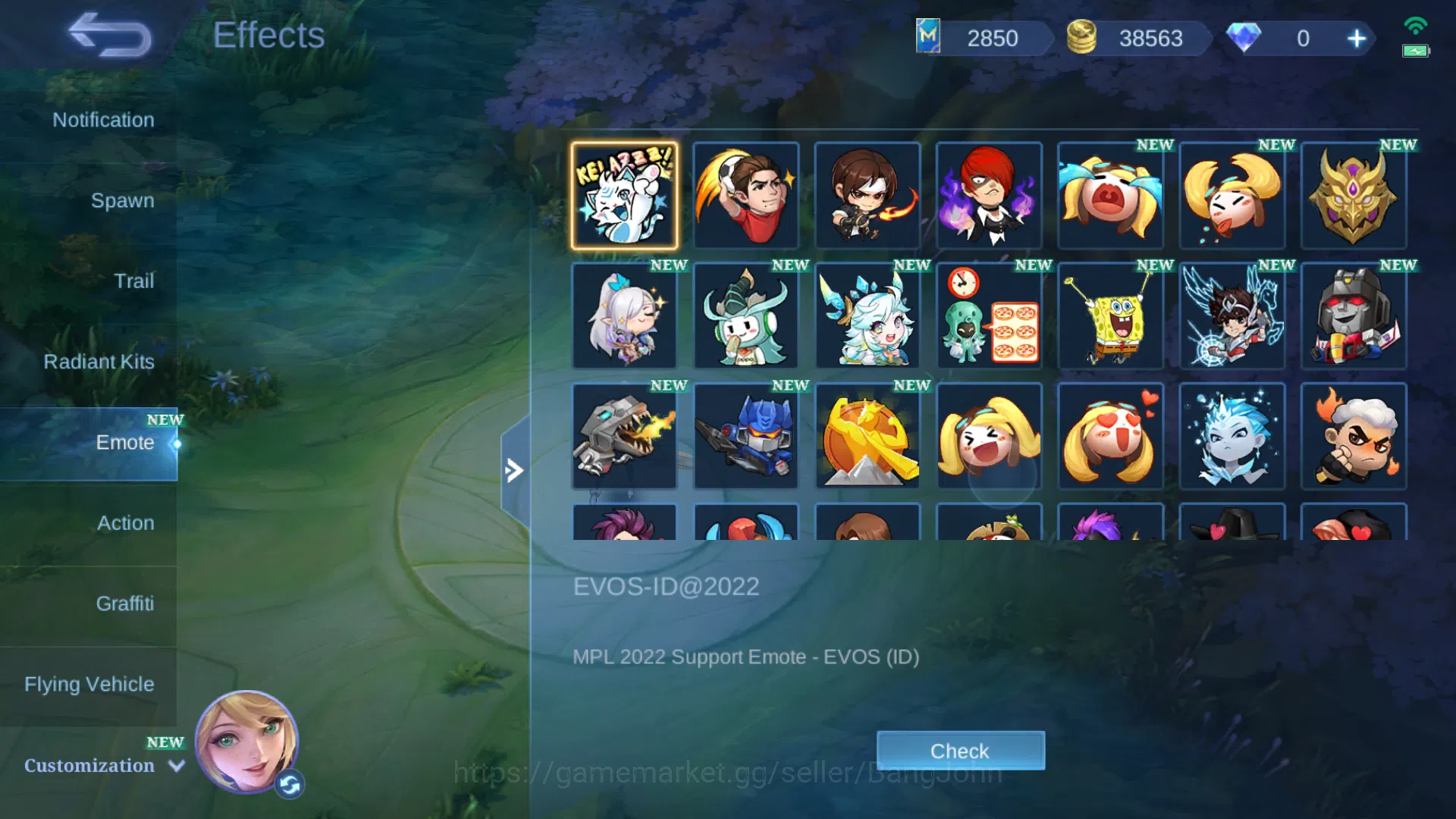 Mobile Legends: Bang Bang Accounts Others Hero 104 | Skin 218 | Emblem All Max | Champion Lancelot | Collector Silvana 15
