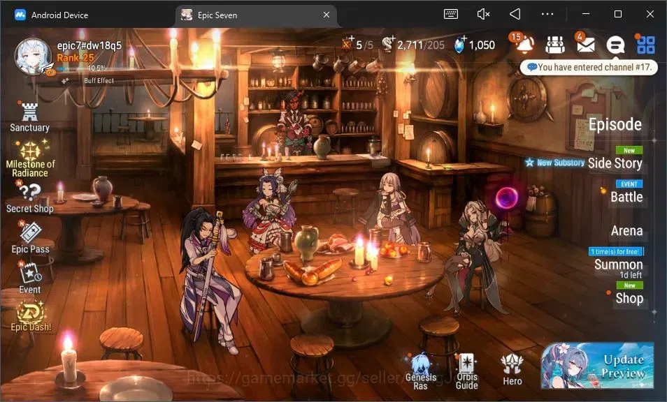 Epic Seven Accounts Starter Global Unverif |Starter|5 ML (Belian,Harsetti,M Kawerik,C Charles,B Hwayoung)|SS 1.0K|Stigma 1
