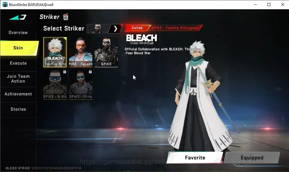 Blood Strike Accounts ASIA|Collab BLEACH[Toshiro,Byakuya,Mele Zanpakuto, image 5