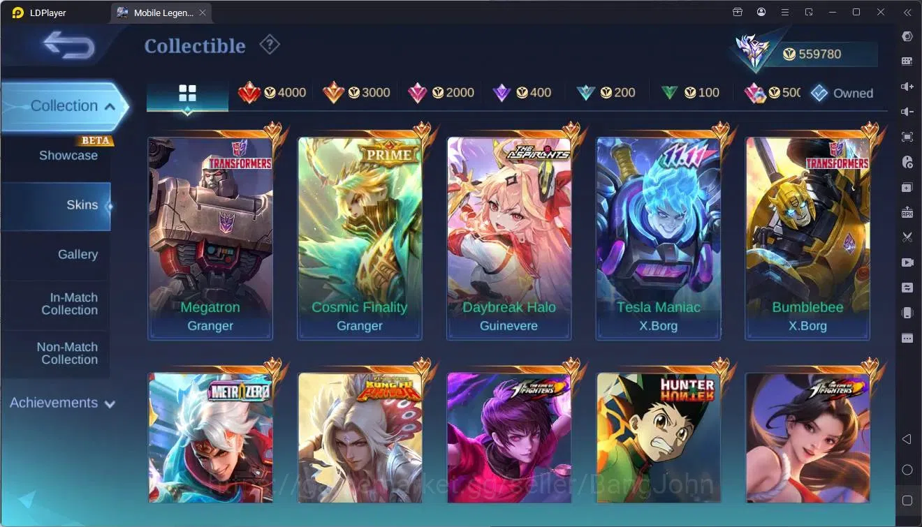 Mobile Legends: Bang Bang Accounts Global|Hero 133|Skin 848|Galaxy|Legend granger,Alp image 18