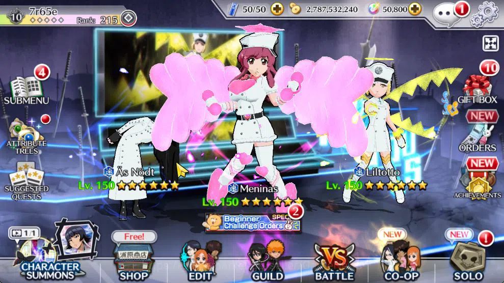 Bleach: Brave Souls Mid-Tier [GLOBAL]50K Orb|TYBW26[Meninas,Liltotto],10th Anni image 1