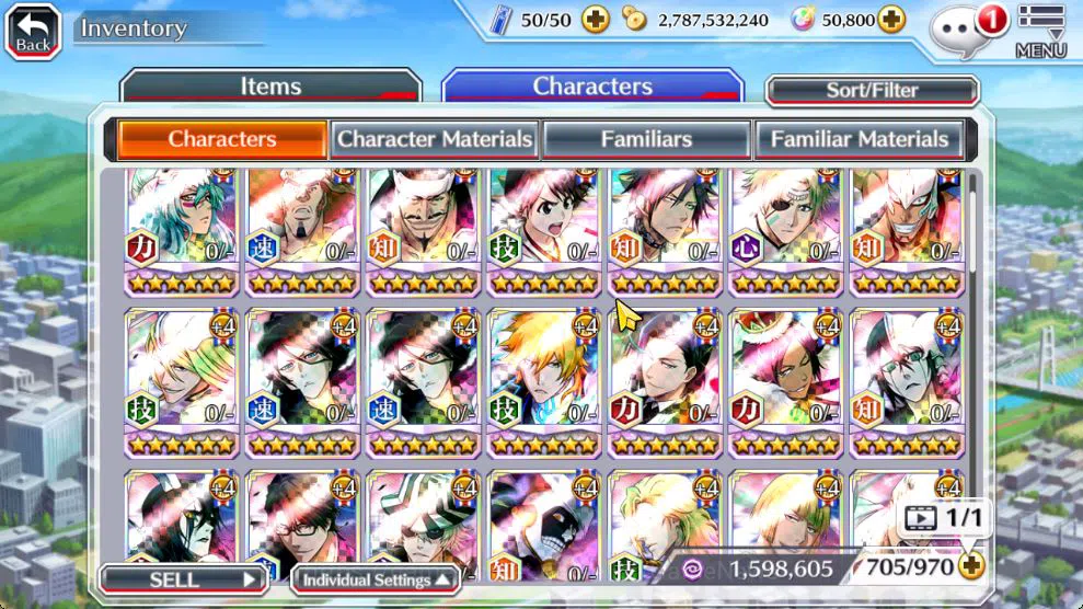 Bleach: Brave Souls Accounts Mid-Tier [GLOBAL]50K Orb|TYBW26[Meninas,Liltotto],10th 10