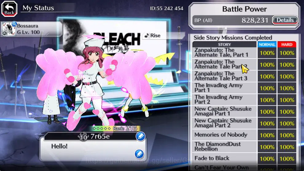 Bleach: Brave Souls Accounts Mid-Tier [GLOBAL]50K Orb|TYBW26[Meninas,Liltotto],10th 5