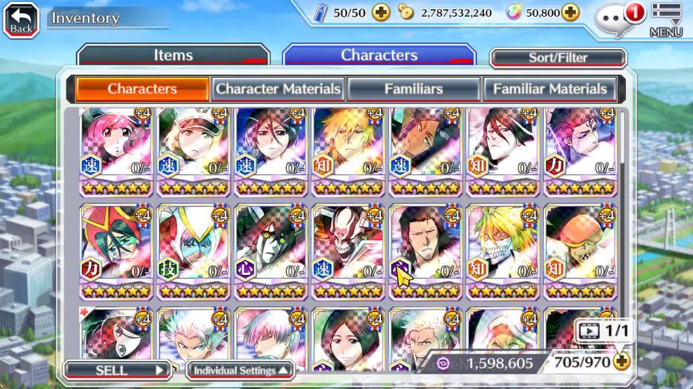 Bleach: Brave Souls Accounts Mid-Tier [GLOBAL]50K Orb|TYBW26[Meninas,Liltotto],10th 8