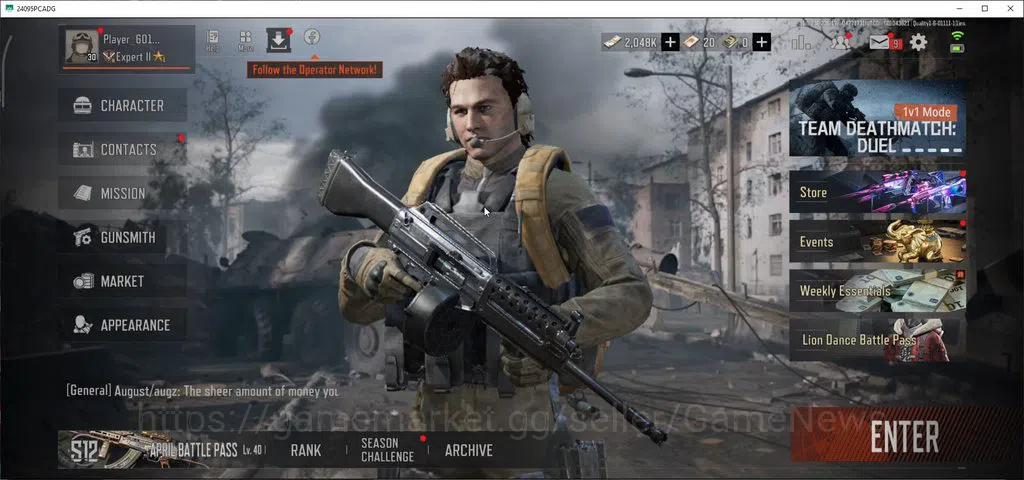 Arena Breakout Accounts MOBILE Lv30|SV 20,4M|CV 15M|Squire VSS|AKS-74U QS, image 1