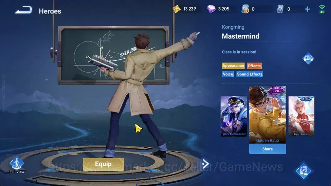 Honor of Kings Accounts Hero42 Skin33| Legend Skin Selection Chest|KIC(Lun image 13