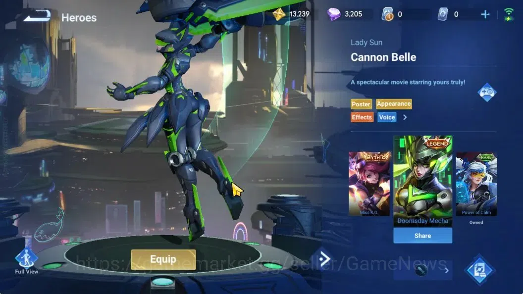 Honor of Kings Accounts Hero42 Skin33| Legend Skin Selection Chest|KIC(Lun image 8