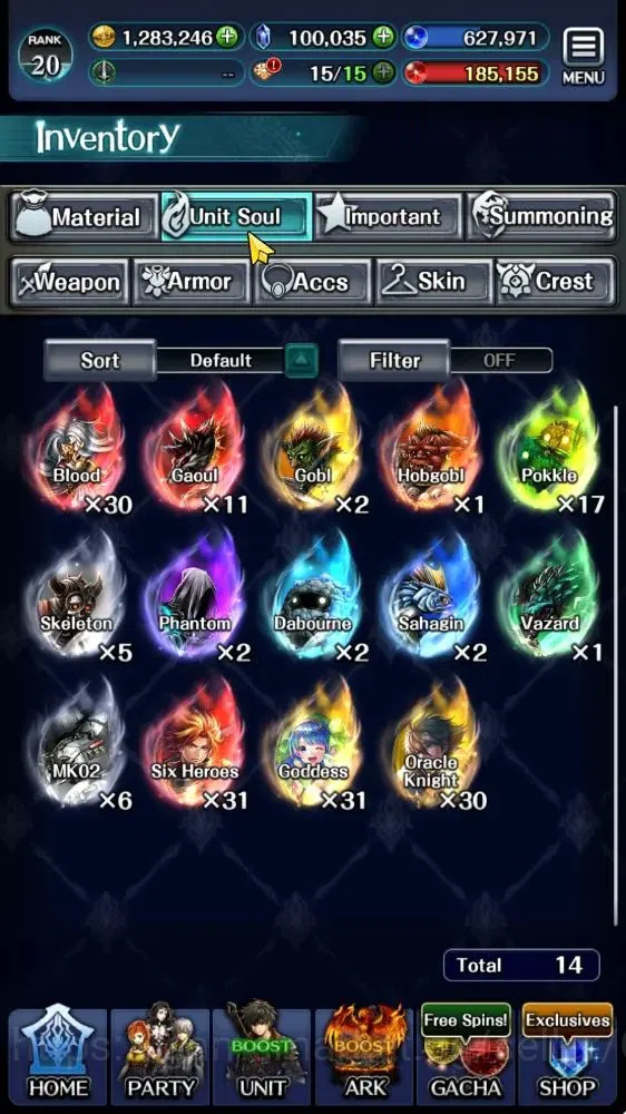 Last Cloudia Accounts Mid‑Game GLOBAL|Rank 20|100k Crystal|Collab BraveFrontier(Goddess Tilith,Fire God Vargas)+(Goddess 10