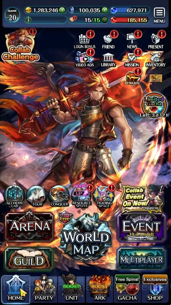 Last Cloudia Accounts Mid‑Game GLOBAL|Rank 20|100k Crystal|Collab BraveFrontier(Goddess Tilith,Fire God Vargas)+(Goddess 6