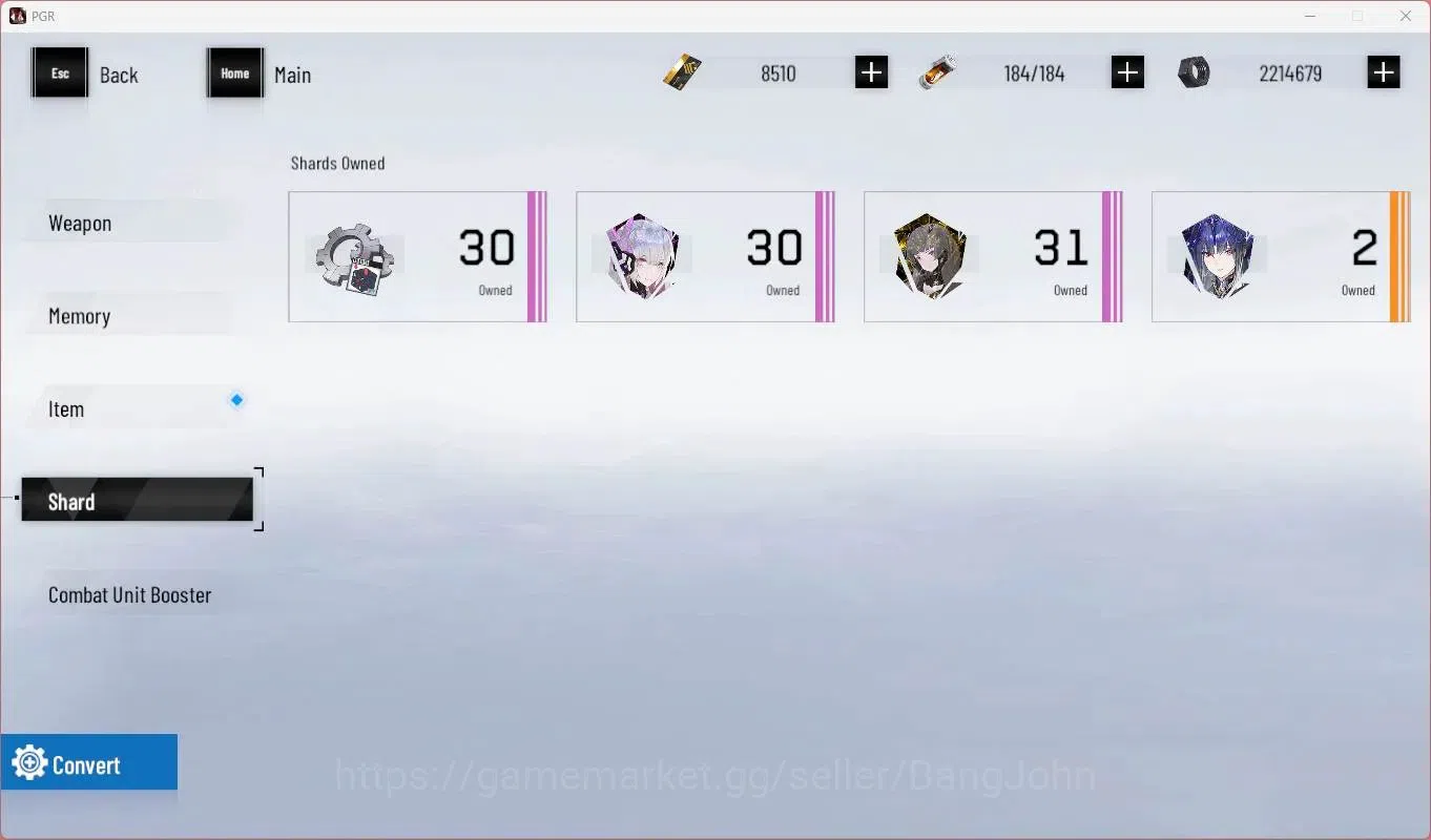 Punishing: Gray Raven Accounts Starter ASIA |Ready Gatcha|L67|[S Lucia CW, S Lilith D]+Sign, S Lee E, S Feral Etc|BC 8510|YC 12
