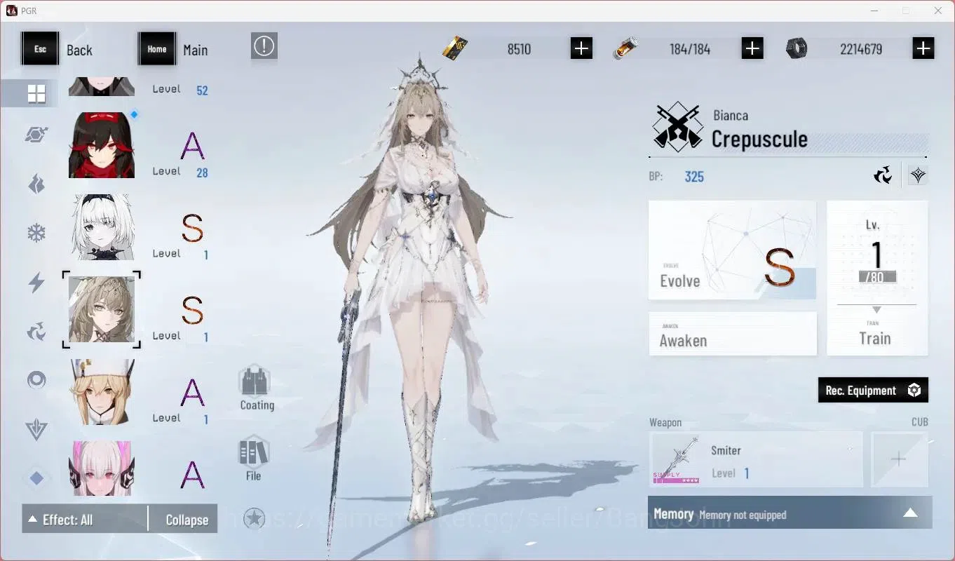 Punishing: Gray Raven Accounts Starter ASIA |Ready Gatcha|L67|[S Lucia CW, S Lilith D]+Sign, S Lee E, S Feral Etc|BC 8510|YC 8