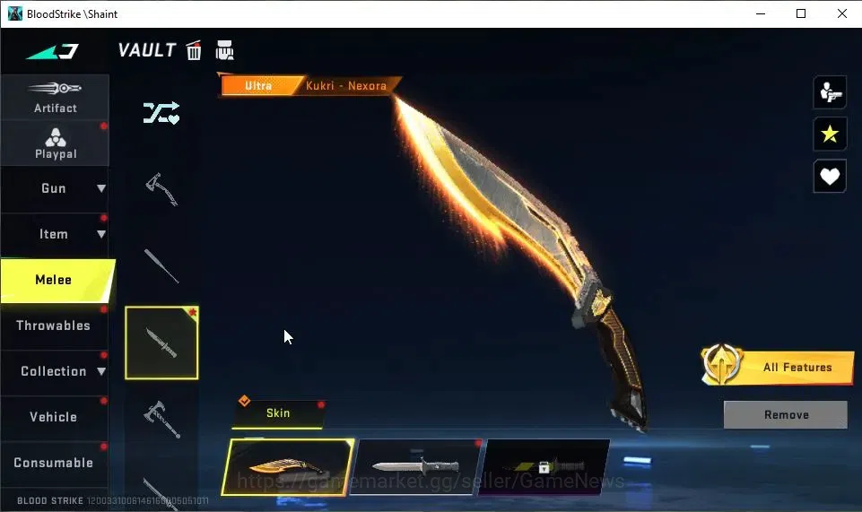 Blood Strike Accounts ASIA|Melee ULTRA Kukri-Nexora|7 ULTRA[KAINDA,VOLT, image 3