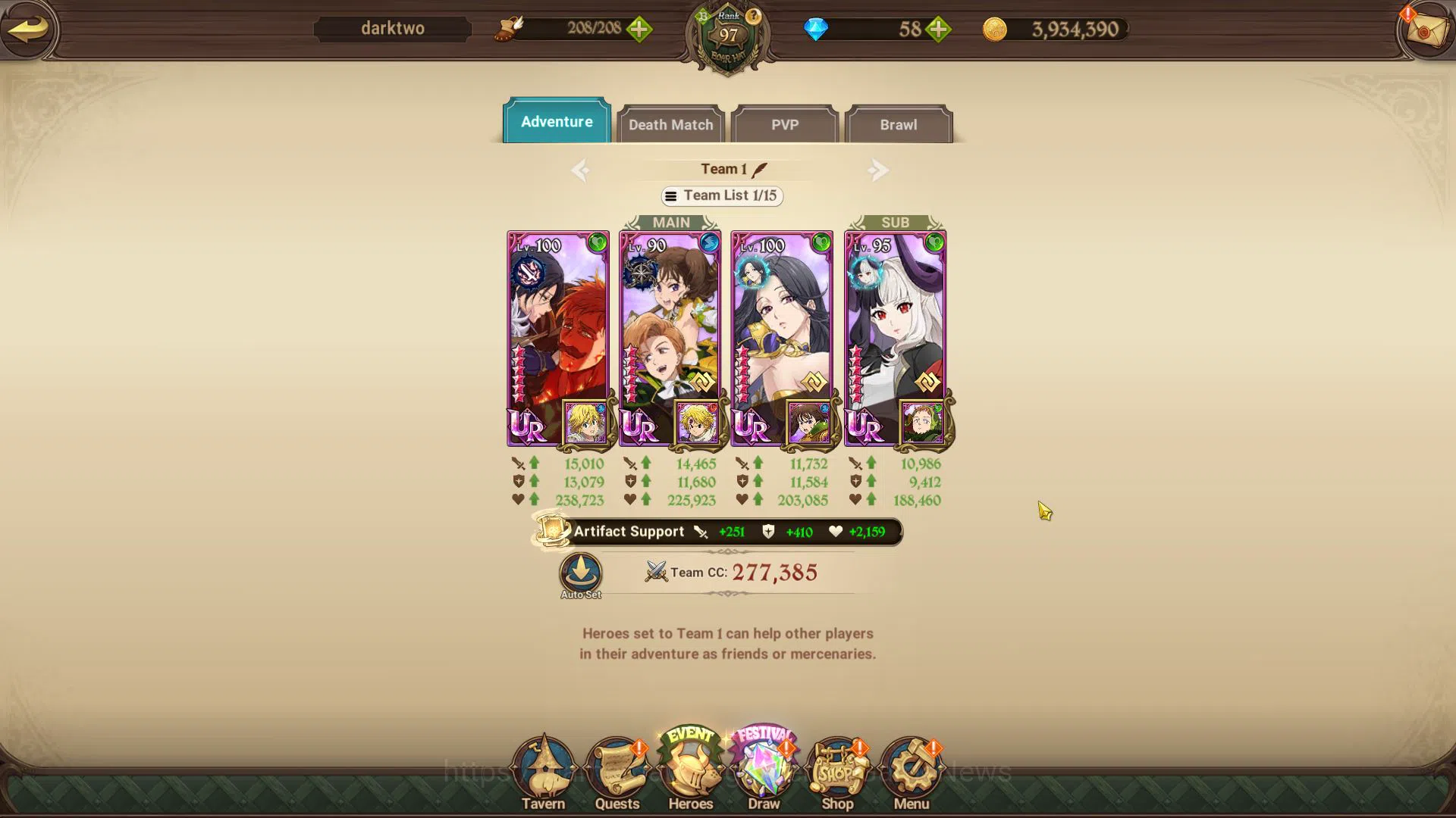 The Seven Deadly Sins: Grand Cross Accounts Global|4,4M CC|1 LR+10 UR+Collab FF,Konosuba|Eliza image 1