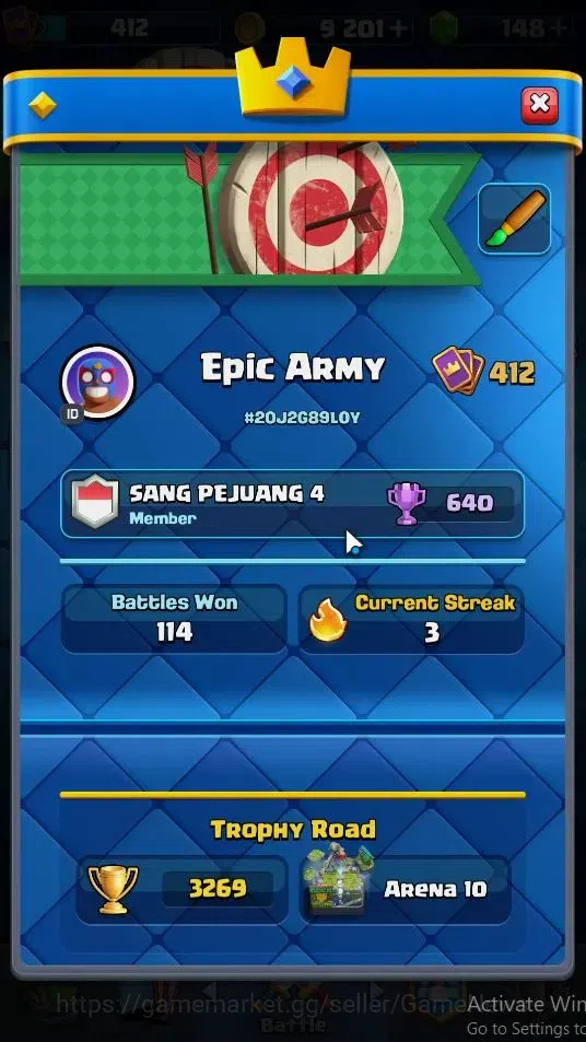 Clash Royale Accounts KTL 10|Trophy 3269|Card 53|Limited Skin|1 Hero 4 E image 2