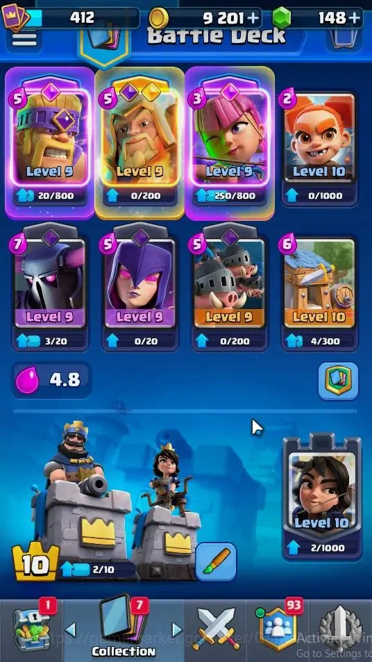 Clash Royale Accounts KTL 10|Trophy 3269|Card 53|Limited Skin|1 Hero 4 E image 4