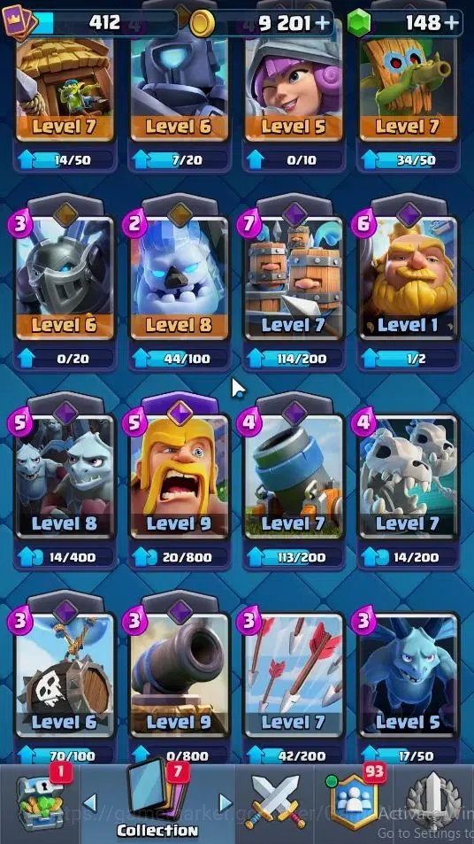 Clash Royale Accounts KTL 10|Trophy 3269|Card 53|Limited Skin|1 Hero 4 E image 7