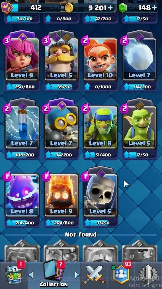 Clash Royale Accounts KTL 10|Trophy 3269|Card 53|Limited Skin|1 Hero 4 E image 8