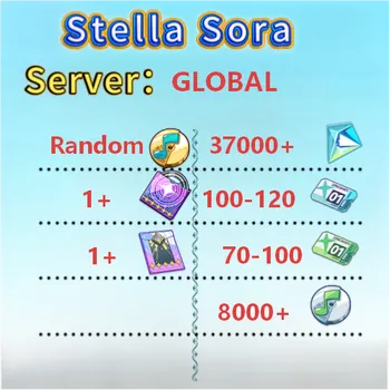 Stella Sora Accounts GLOBAL|Stellanite Dust:37000+|Cerulean Ticket:100-120|Sprout Ticket:70-100|Silver Disc:8000+|Gold