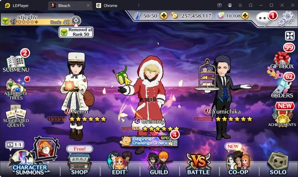Bleach: Brave Souls Accounts High-End Mobile|116K BP+10K Orb|Fresh 1