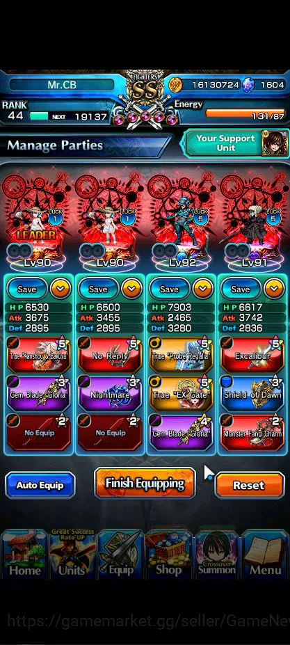 Grand Summoners Accounts Mid-Game Global|Rank 51|7 Asc+ 1 TW|Sayaka+TW,Inumuta,S Miyu,Kirisame,Chloe,Rin & Luvia,NF 3