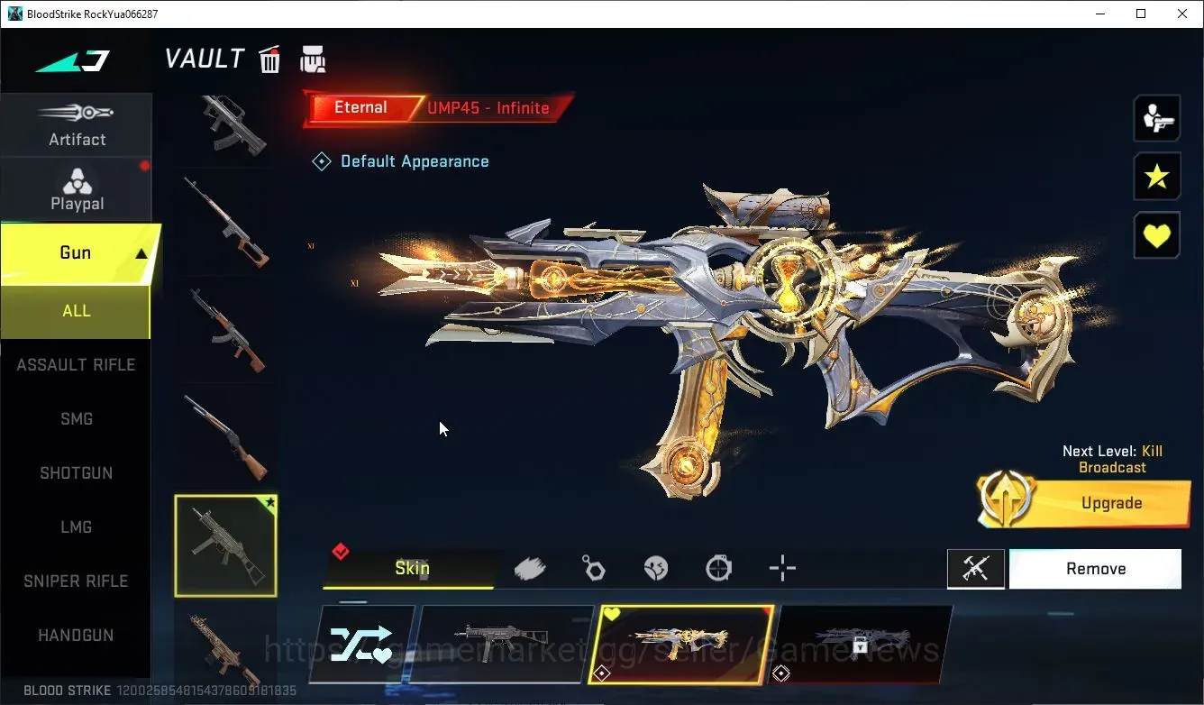 Blood Strike Accounts Others Asia|Eternal UMP45-Infinite+ 5 Guns Weapon + 5 Striker|Rank Bronze IV|Netease|BLS6380 1