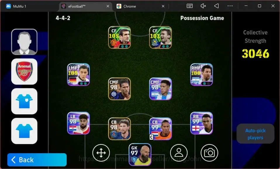 eFootball Accounts Android|PW 3046 | Show Time Musiala, Messi |Epic C image 2