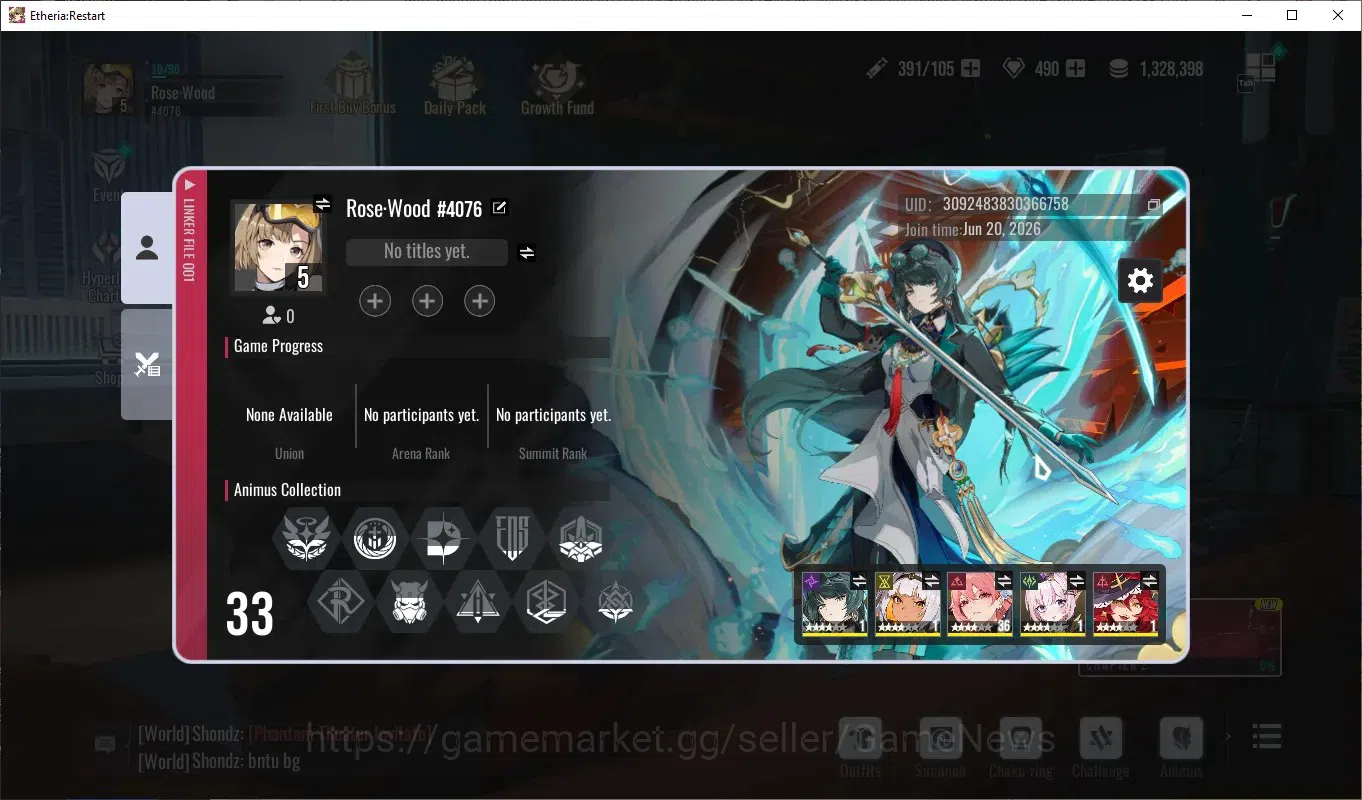 Etheria: Restart Accounts Global-S25|Lv5|Starter|8 SSR[Lian,DokiDoki,Lilith, image 7