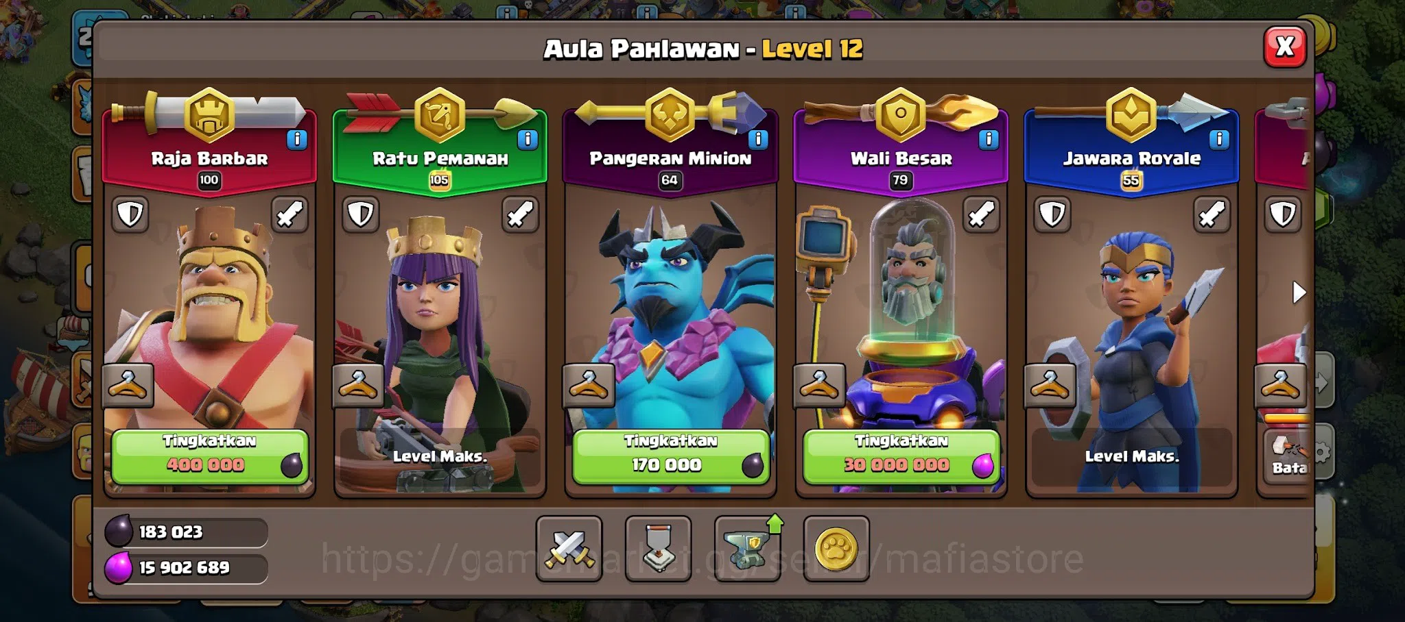 Clash of Clans Accounts TH15 Account | Max H K100 Q85 W64 RC55 | L27 Gaunt image 7