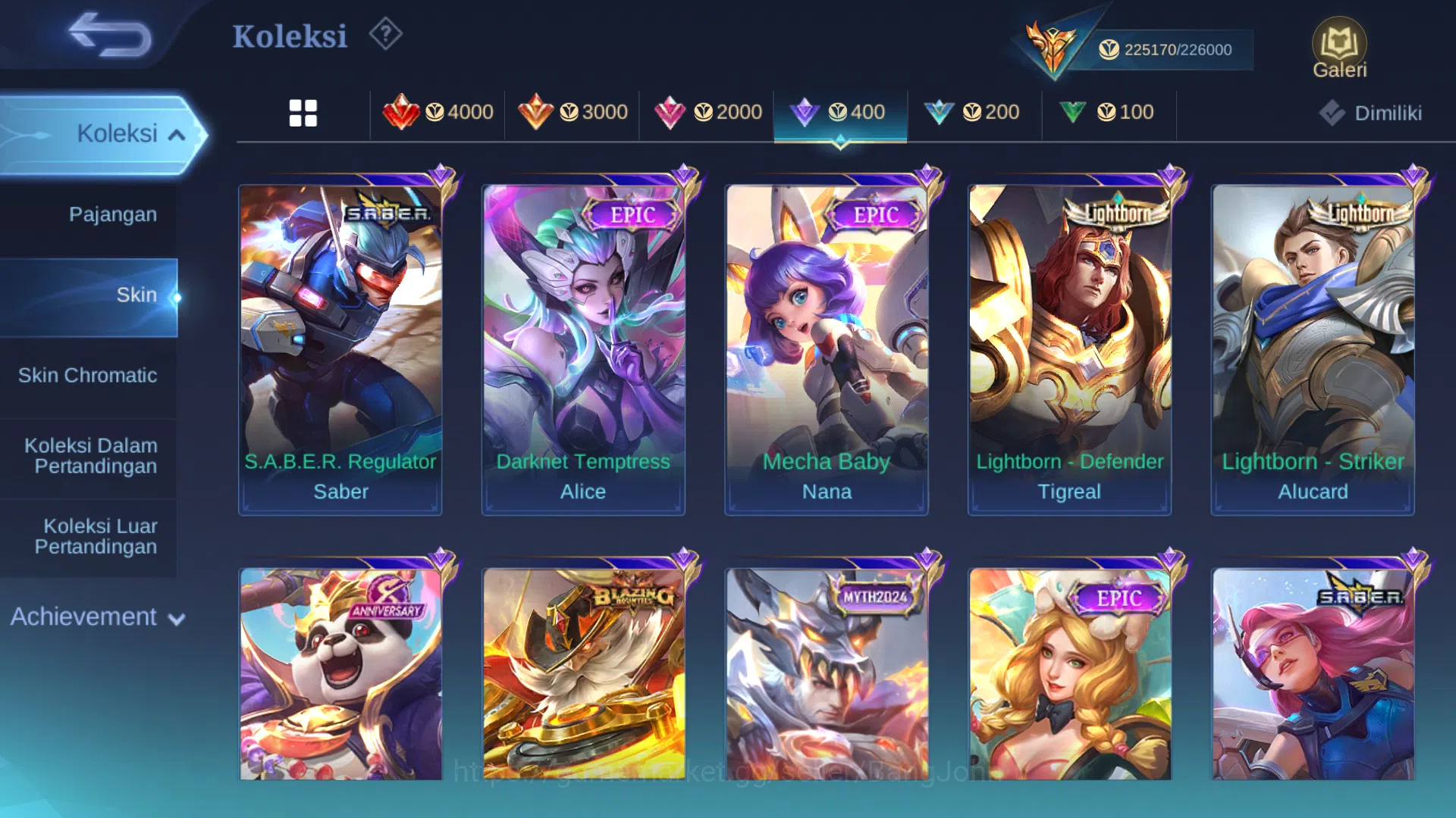 Mobile Legends: Bang Bang Accounts Hero 131 | skin 500 | legend lunox | legend valir  image 10