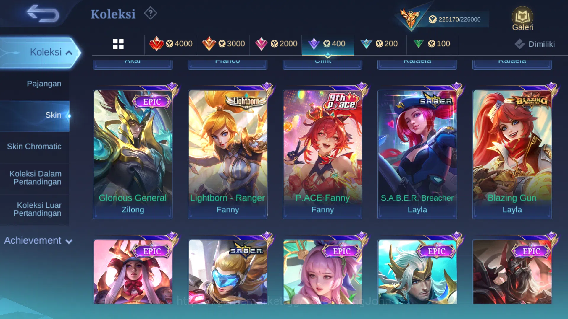 Mobile Legends: Bang Bang Accounts Hero 131 | skin 500 | legend lunox | legend valir  image 11