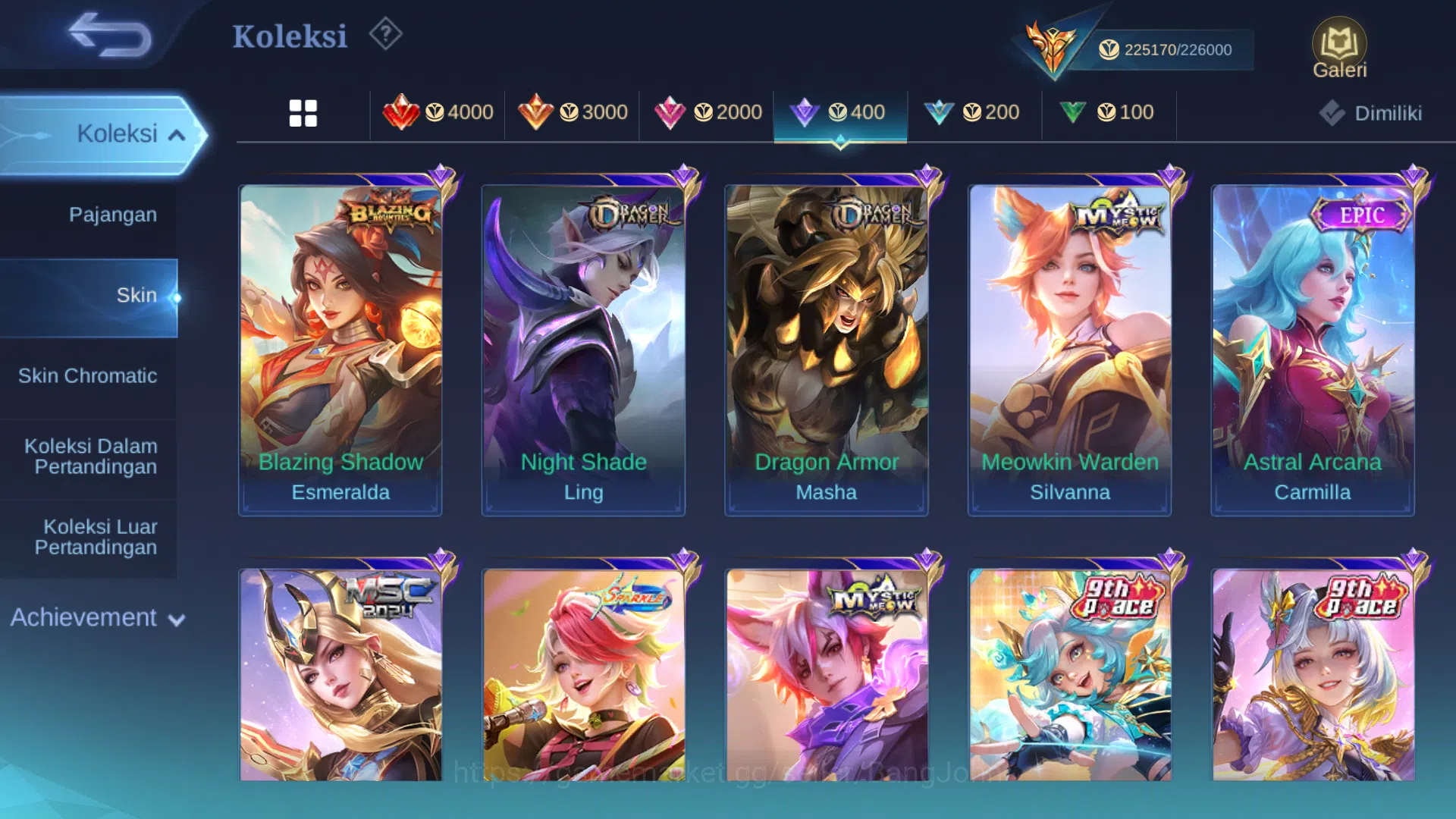 Mobile Legends: Bang Bang Accounts Hero 131 | skin 500 | legend lunox | legend valir  image 16