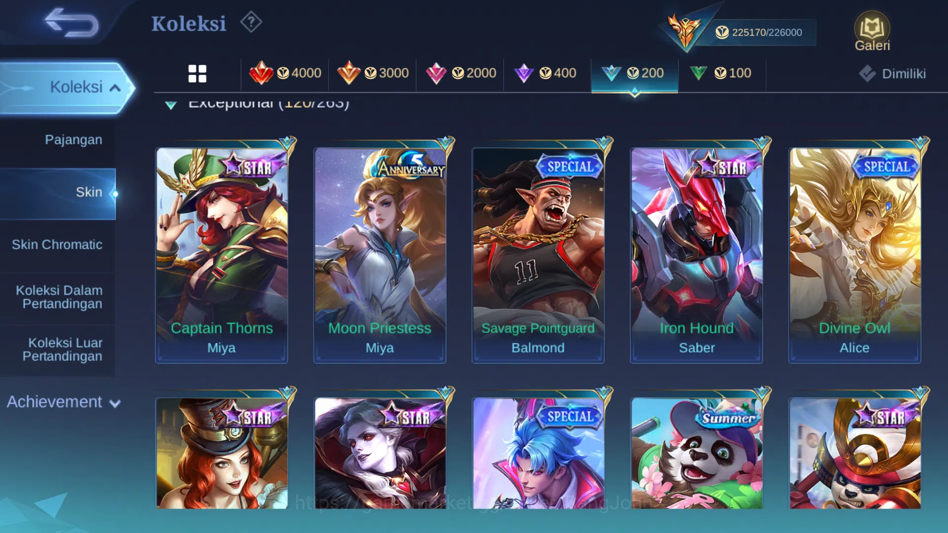 Mobile Legends: Bang Bang Accounts Hero 131 | skin 500 | legend lunox | legend valir  image 17