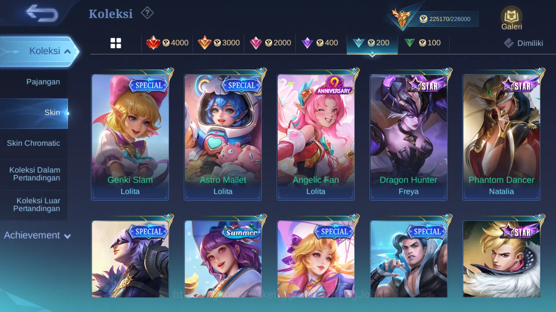 Mobile Legends: Bang Bang Accounts Hero 131 | skin 500 | legend lunox | legend valir  image 19