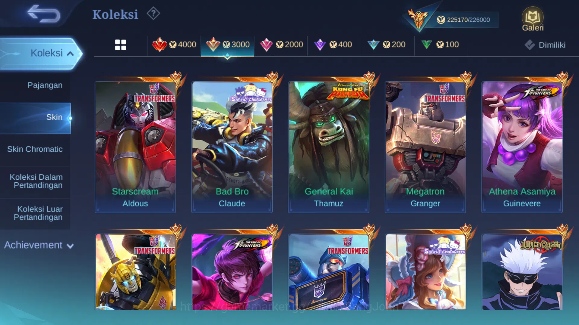 Mobile Legends: Bang Bang Accounts Hero 131 | skin 500 | legend lunox | legend valir  image 5