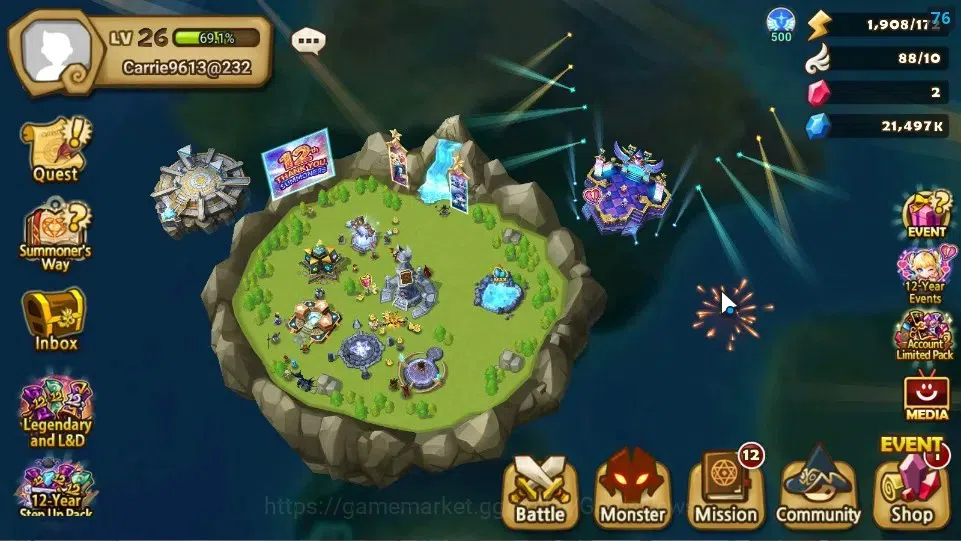 Summoners War: Sky Arena Accounts Starter ASIA|Lv 26|Ready Gacha|103 12 YSC + 160 11 YSC + 3 LAAS + 5 LS + 4 LDS + 121 MS |1 1