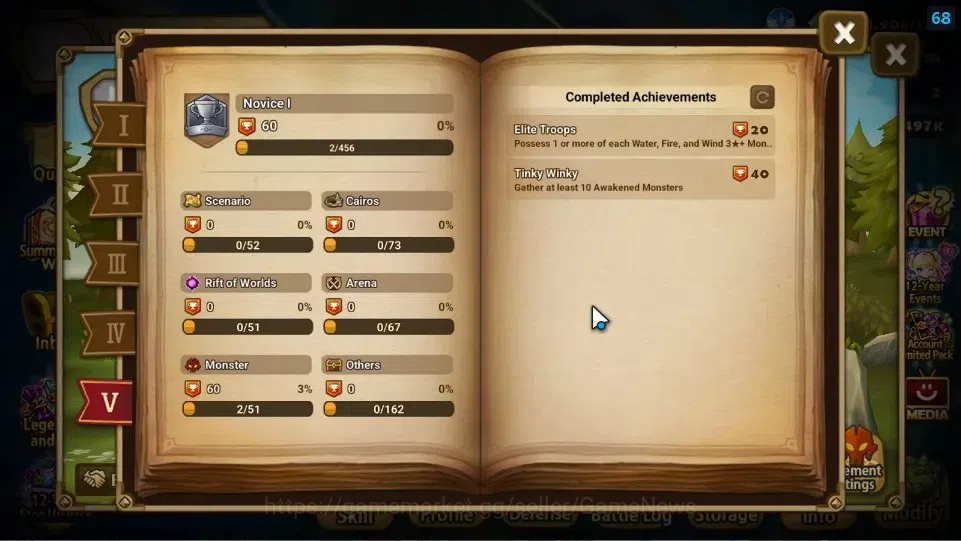 Summoners War: Sky Arena Accounts Starter ASIA|Lv 26|Ready Gacha|103 12 YSC + 160 11 YSC + 3 LAAS + 5 LS + 4 LDS + 121 MS |1 6