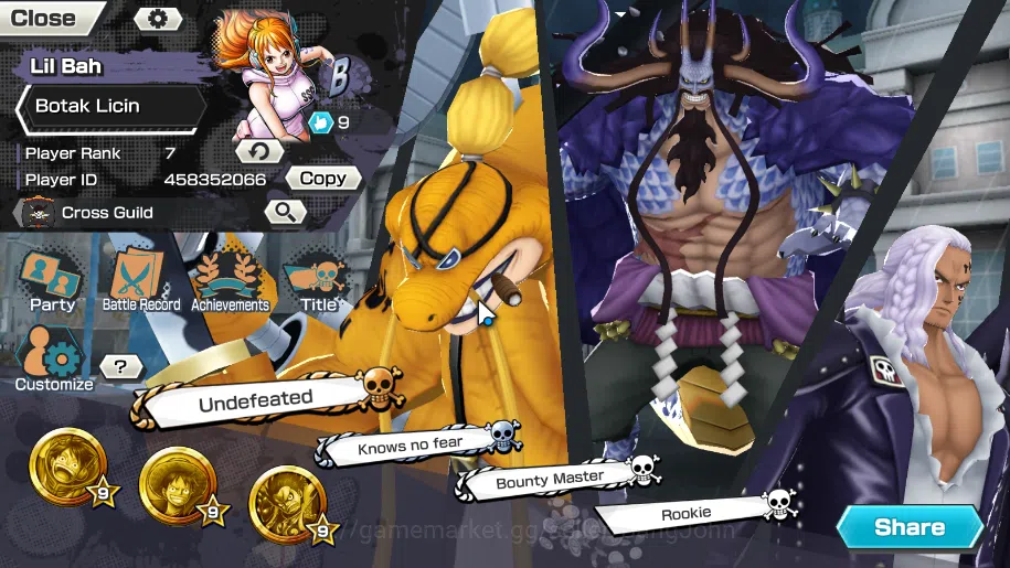 One Piece Bounty Rush Others GLOBAL|EX 3| onigha kaido, St ethanbaron, St jaysa image 1