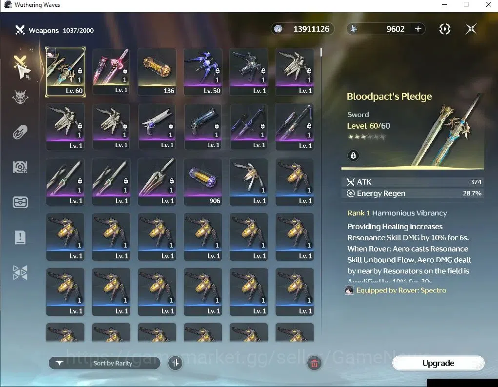 Wuthering Waves Accounts NA | UL 47 | 9,6K Astrite+124 Lustrous Tide |1 Lim image 6