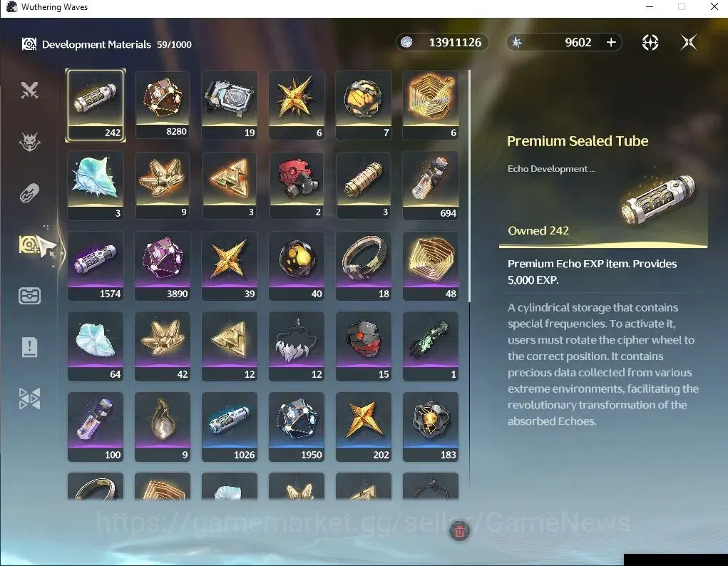 Wuthering Waves Accounts NA | UL 47 | 9,6K Astrite+124 Lustrous Tide |1 Lim image 8