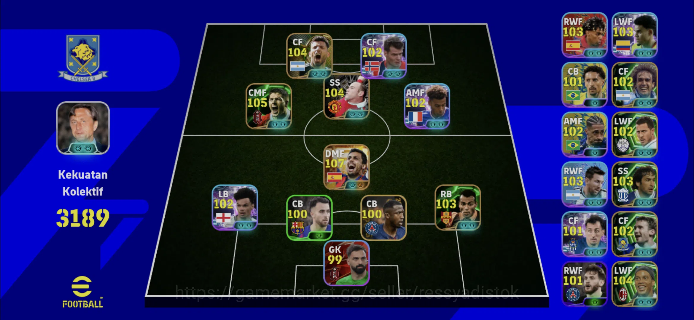 eFootball Accounts Legends & Iconic Players EFOOTBALL 2026 | BIGTIME RODRI,SORLOTH,S GERARD,M OLISE,CAFU,PACK BRAZIL,POWER 1