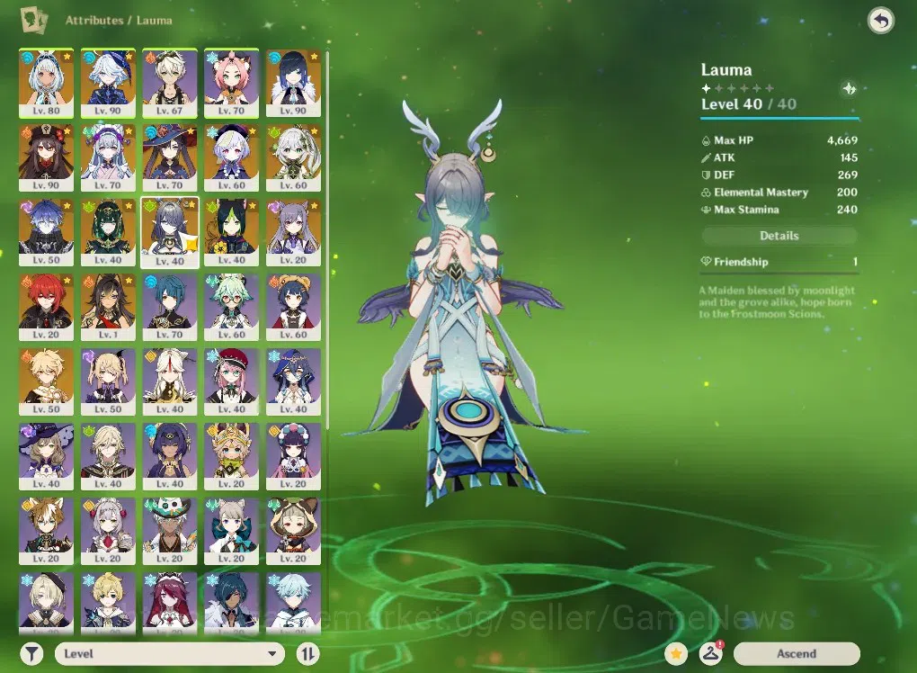 Genshin Impact Accounts ASIA|AR 56|8 Limited +5(*5Weapon)|Nefer,Lauma,Flin image 3