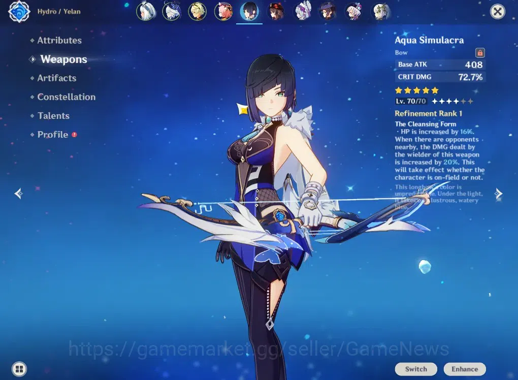 Genshin Impact Accounts ASIA|AR 56|8 Limited +5(*5Weapon)|Nefer,Lauma,Flin image 8