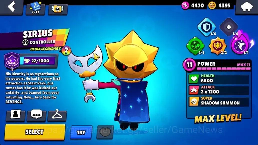 Brawl Stars Accounts 30K Trophy|86 Brawlers 22 Max Lvl|5 Full Buffies|2 UL|18 Prestige|242 Skin|3 hypch 5 Legend 11 Myth 66 12