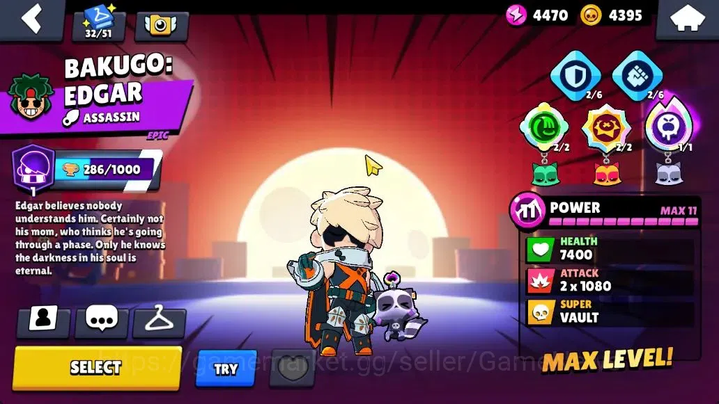 Brawl Stars Accounts 30K Trophy|86 Brawlers 22 Max Lvl|5 Full Buffies|2 UL|18 Prestige|242 Skin|3 hypch 5 Legend 11 Myth 66 15