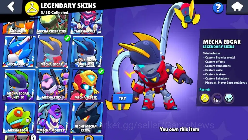 Brawl Stars Accounts 30K Trophy|86 Brawlers 22 Max Lvl|5 Full Buffies|2 UL|18 Prestige|242 Skin|3 hypch 5 Legend 11 Myth 66 20