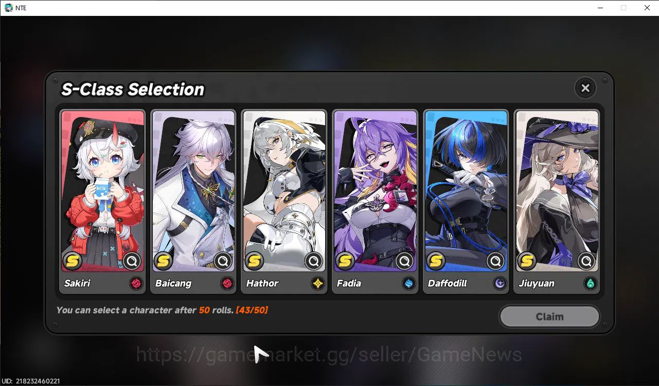 Neverness to Everness Accounts GLOBAL NA |HL 3| 1 SSR Meta Nanally | 4 SR [Haniel image 4